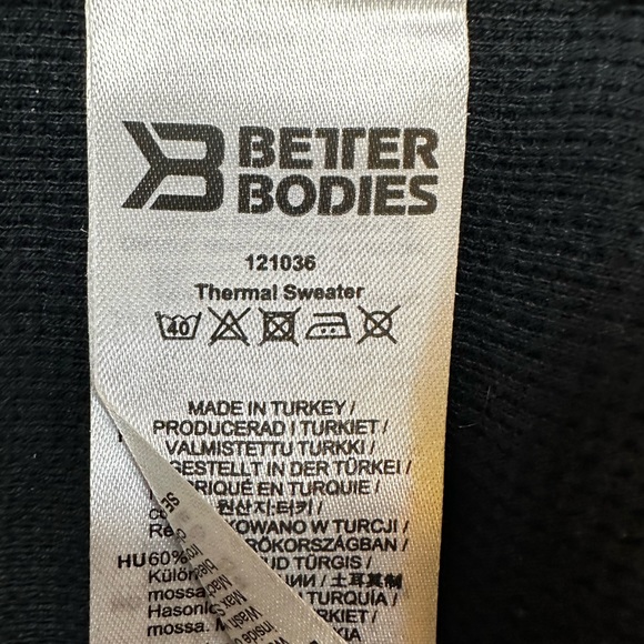 Better Bodies Thermal Sweater Size L - Picture 3 of 4